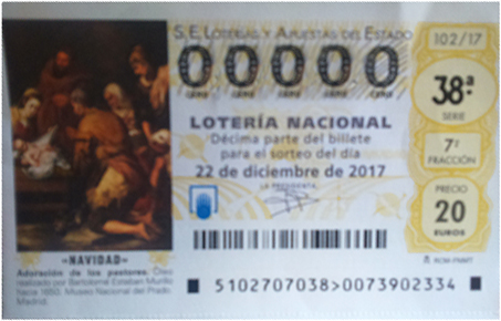 Sorteo Extraordinario de Navidad de la Lotería Nacional